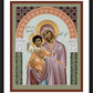 Wall Frame Black, Matted - Mary, Daughter of the Poor by Br. Robert Lentz, OFM - Trinity Stores