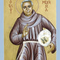 Wall Frame Black, Matted - St. Mitrophan Tsi Chang by Br. Robert Lentz, OFM - Trinity Stores