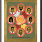 Wall Frame Espresso, Matted - Martyrs of the Jesuit University by Br. Robert Lentz, OFM - Trinity Stores
