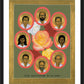 Wall Frame Black, Matted - Martyrs of the Jesuit University by Br. Robert Lentz, OFM - Trinity Stores