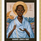 Wall Frame Gold, Matted - Mohandas Gandhi by Br. Robert Lentz, OFM - Trinity Stores