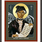 Wall Frame Espresso, Matted - Mother Jones of America by Br. Robert Lentz, OFM - Trinity Stores