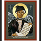 Wall Frame Black, Matted - Mother Jones of America by Br. Robert Lentz, OFM - Trinity Stores