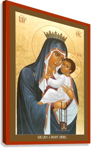Canvas Print - Our Lady of Mt. Carmel by Br. Robert Lentz, OFM - Trinity Stores