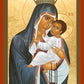 Wall Frame Espresso, Matted - Our Lady of Mt. Carmel by Br. Robert Lentz, OFM - Trinity Stores