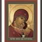 Wall Frame Espresso, Matted - Our Lady of Korsun by Br. Robert Lentz, OFM - Trinity Stores