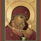 Wall Frame Espresso, Matted - Our Lady of Korsun by Br. Robert Lentz, OFM - Trinity Stores