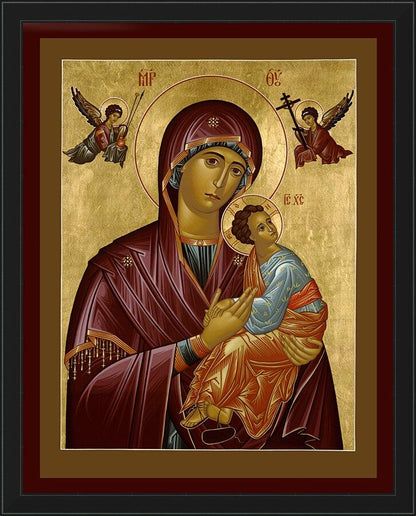 Wall Frame Black - Our Lady of Perpetual Help by Br. Robert Lentz, OFM - Trinity Stores