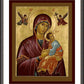 Wall Frame Espresso, Matted - Our Lady of Perpetual Help by Br. Robert Lentz, OFM - Trinity Stores