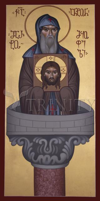 Wall Frame Espresso, Matted - St. Anton of Martqopi by Br. Robert Lentz, OFM - Trinity Stores