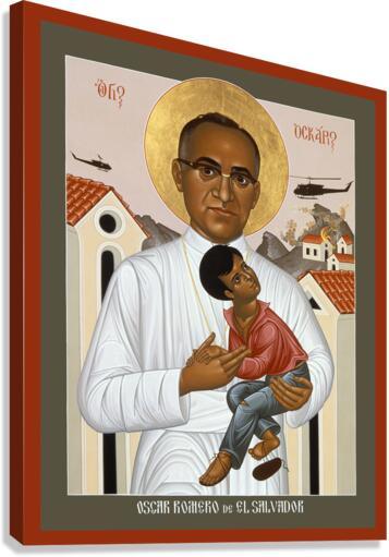 Canvas Print - St. Oscar Romero of El Salvador by Br. Robert Lentz, OFM - Trinity Stores