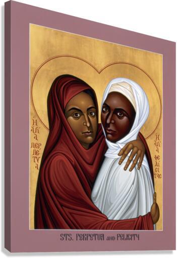 Canvas Print - Sts. Perpetua and Felicity by Br. Robert Lentz, OFM - Trinity Stores