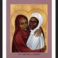 Wall Frame Black, Matted - Sts. Perpetua and Felicity by Br. Robert Lentz, OFM - Trinity Stores