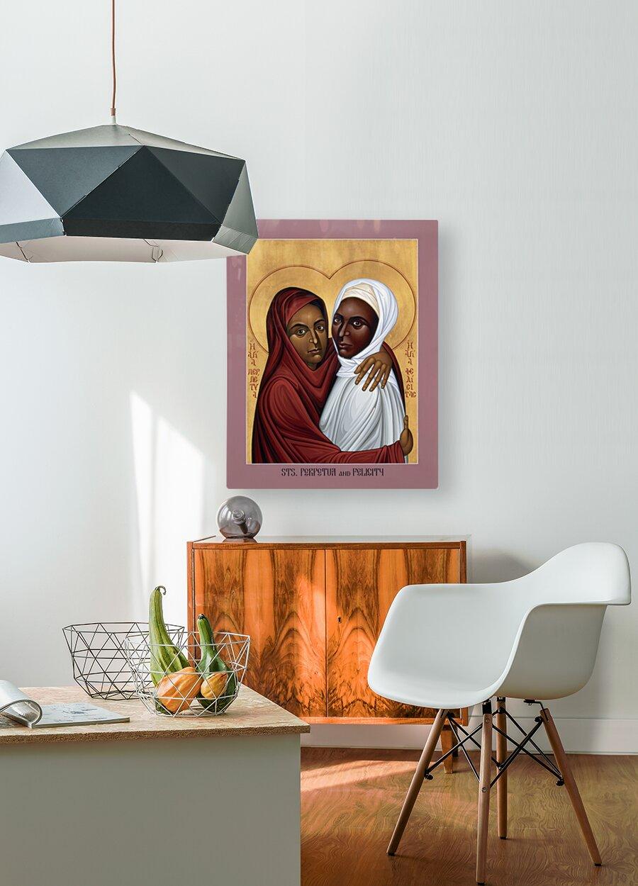 Metal Print - Sts. Perpetua and Felicity by Br. Robert Lentz, OFM - Trinity Stores