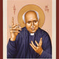 Wall Frame Espresso, Matted - Pedro Arrupe, SJ by Br. Robert Lentz, OFM - Trinity Stores