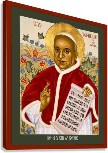 Canvas Print - St. John XXIII by Br. Robert Lentz, OFM - Trinity Stores