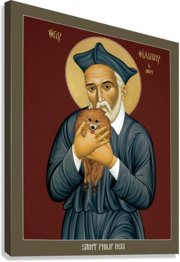 Canvas Print - St. Philip Neri by Br. Robert Lentz, OFM - Trinity Stores