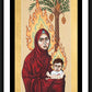 Wall Frame Black, Matted - Our Lady of the Qurâ€™an by Br. Robert Lentz, OFM - Trinity Stores