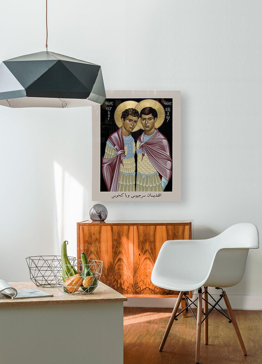 Acrylic Print - Sts. Sergius and Bacchus by Br. Robert Lentz, OFM - Trinity Stores