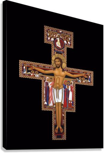 Canvas Print - San Damiano Crucifix by Br. Robert Lentz, OFM - Trinity Stores