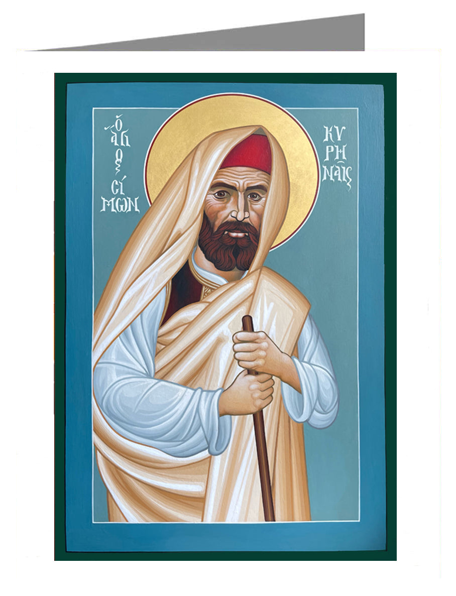 St. Simone of Cyrene - Note Card