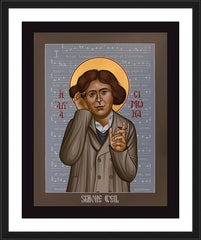 Wall Frame Black - Simone Weil by R. Lentz