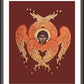 Wall Frame Espresso, Matted - Seraph Angel by Br. Robert Lentz, OFM - Trinity Stores