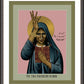 Wall Frame Espresso, Matted - Syro-Phoenician Woman by Br. Robert Lentz, OFM - Trinity Stores