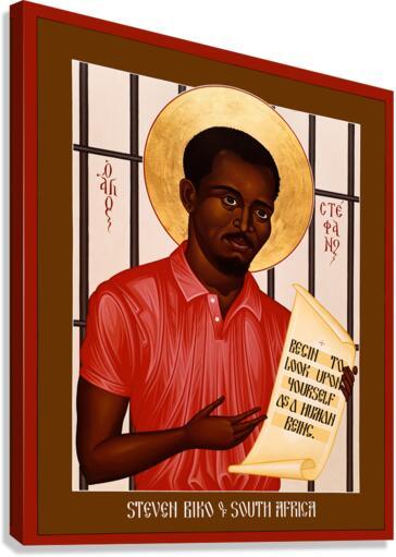 Canvas Print - Stephen Biko of South Africa by Br. Robert Lentz, OFM - Trinity Stores