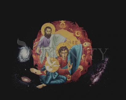 Wall Frame Black, Matted - Holy Trinity by Br. Robert Lentz, OFM - Trinity Stores