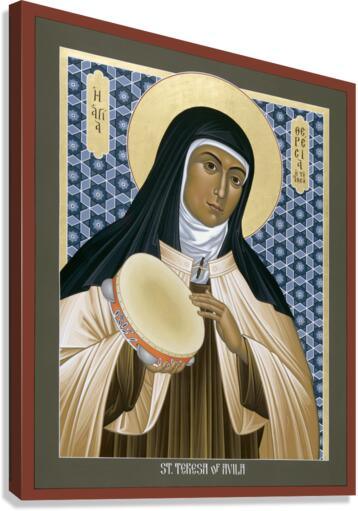 Canvas Print - St. Teresa of Avila by Br. Robert Lentz, OFM - Trinity Stores