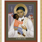 Wall Frame Gold, Matted - St. Vincent de Paul by Br. Robert Lentz, OFM - Trinity Stores