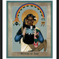 Wall Frame Black, Matted - We-wha of Zuni by Br. Robert Lentz, OFM - Trinity Stores