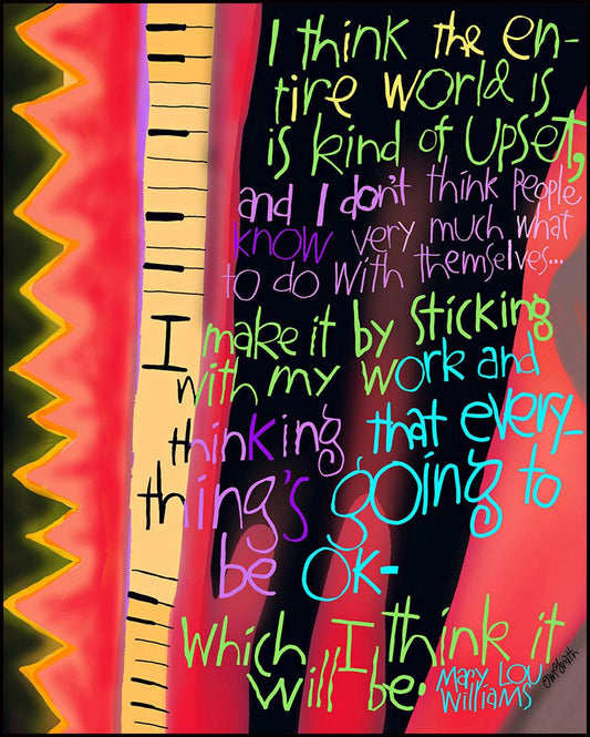 The World Is Upset - Wood Plaque by Br. Mickey McGrath, OSFS - Trinity Stores