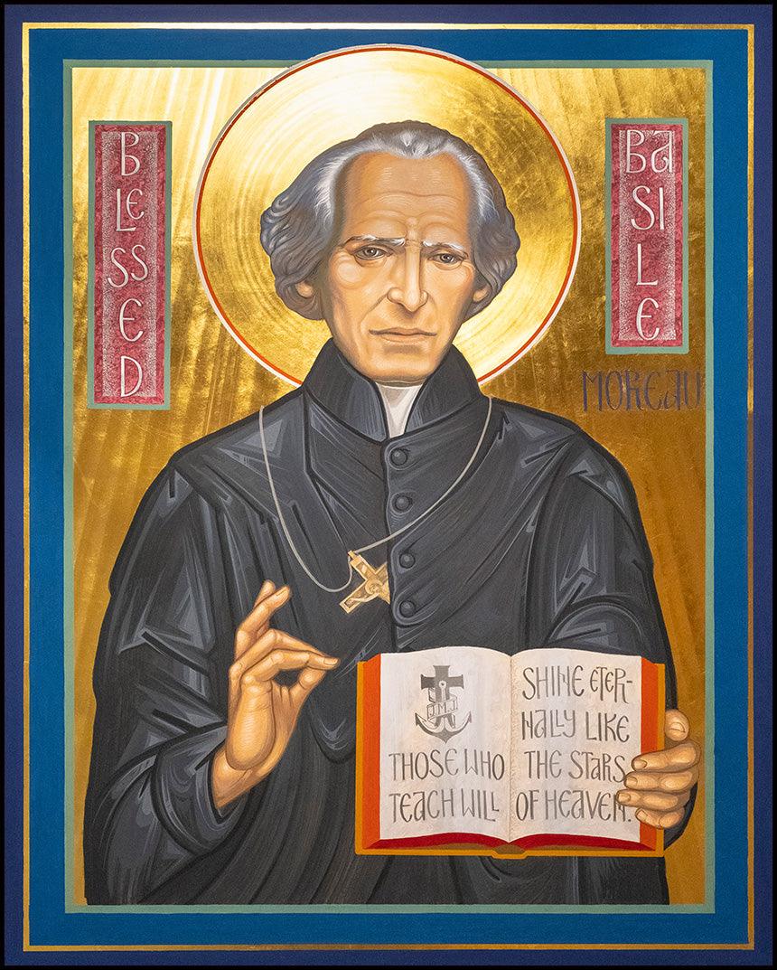 Bl. Basil Moreau - Wood Plaque by Robert Gerwing - Trinity Stores