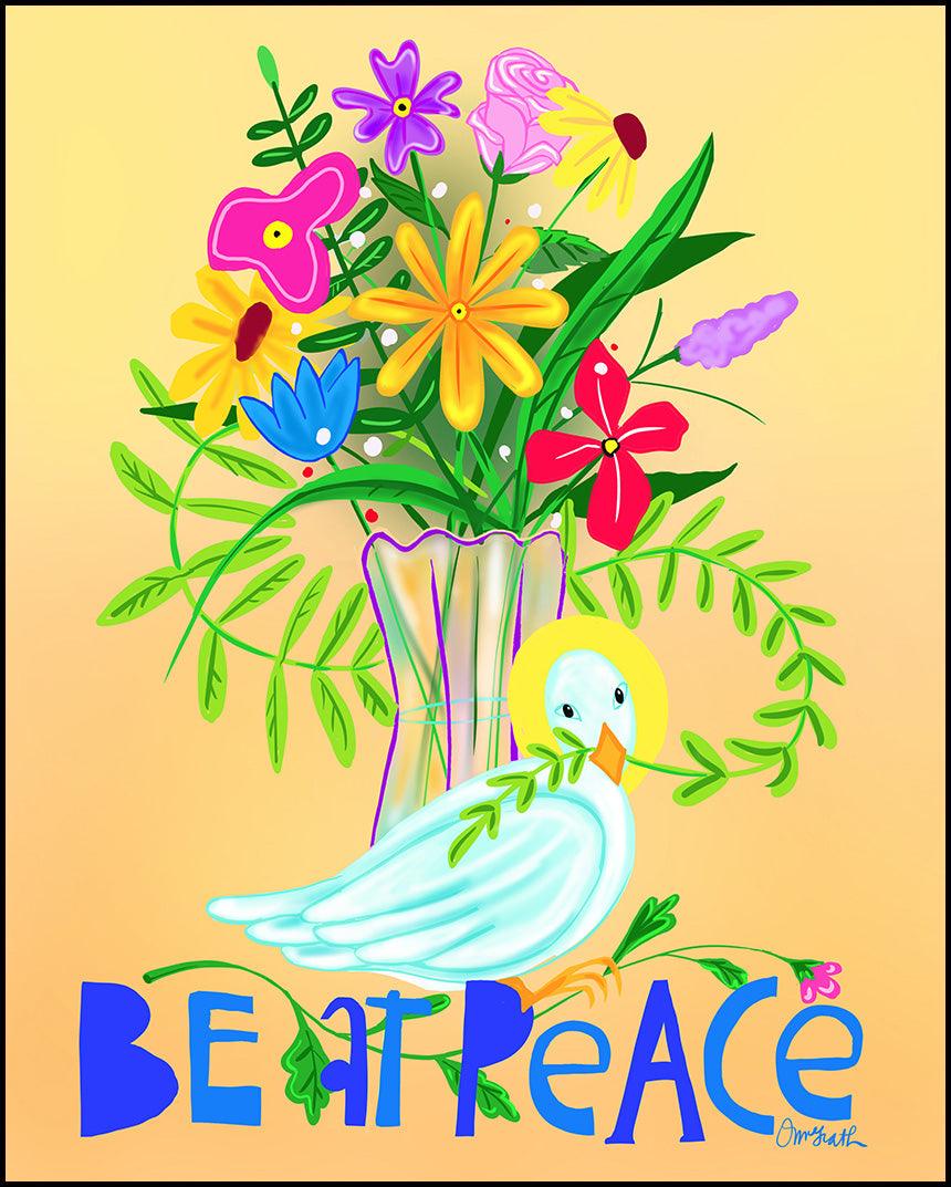 Be At Peace - Wood Plaque by Br. Mickey McGrath, OSFS - Trinity Stores