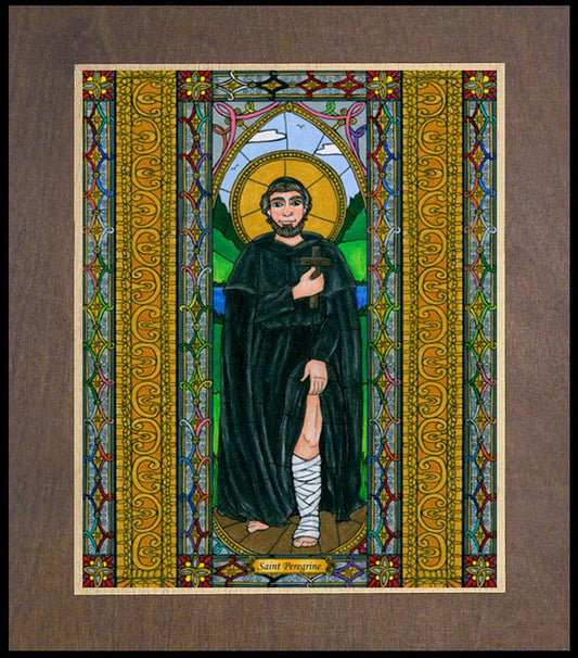 St. Peregrine - Wood Plaque Premium