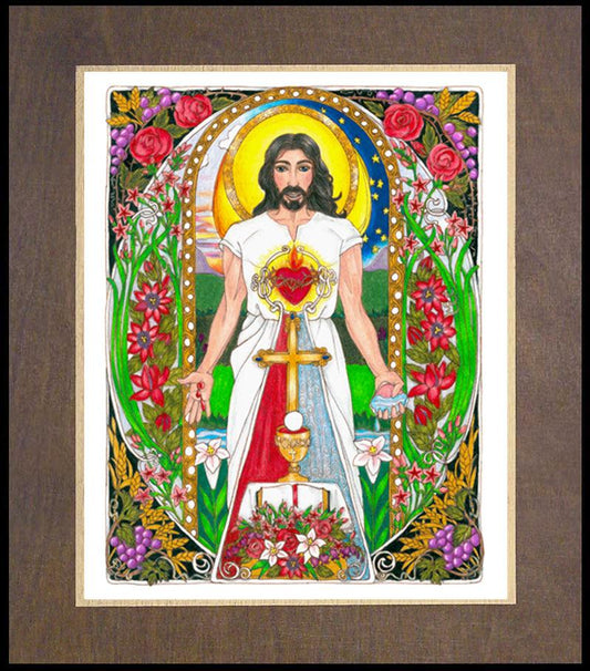 Jesus - Wood Plaque Premium by Brenda Nippert - Trinity Stores