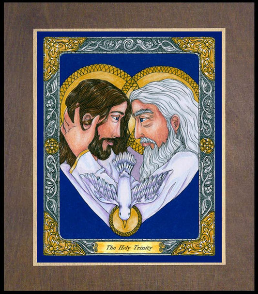 Holy Trinity - Wood Plaque Premium by Brenda Nippert - Trinity Stores