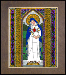 Wood Plaque Premium - Our Lady of Sorrows by B. Nippert