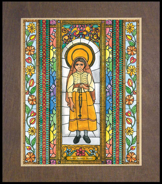 St. Jacinta Marto - Wood Plaque Premium by Brenda Nippert - Trinity Stores