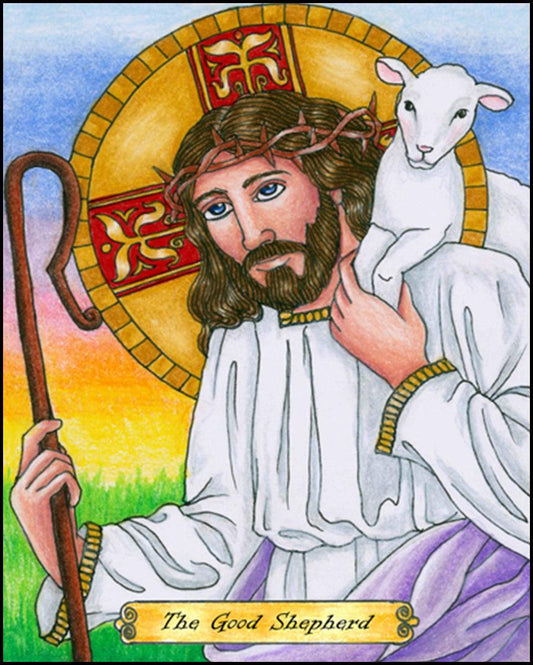 Good Shepherd - Wood Plaque by Brenda Nippert - Trinity Stores