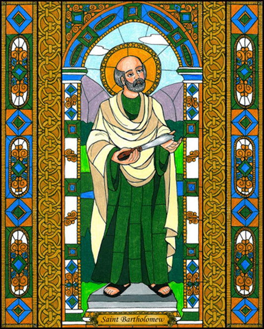 St. Bartholomew - Wood Plaque by Brenda Nippert - Trinity Stores