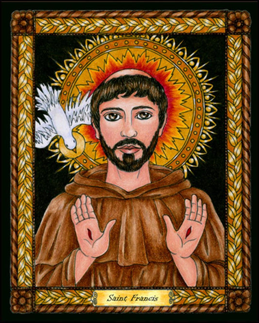 St. Francis of Assisi - Wood Plaque by Brenda Nippert - Trinity Stores