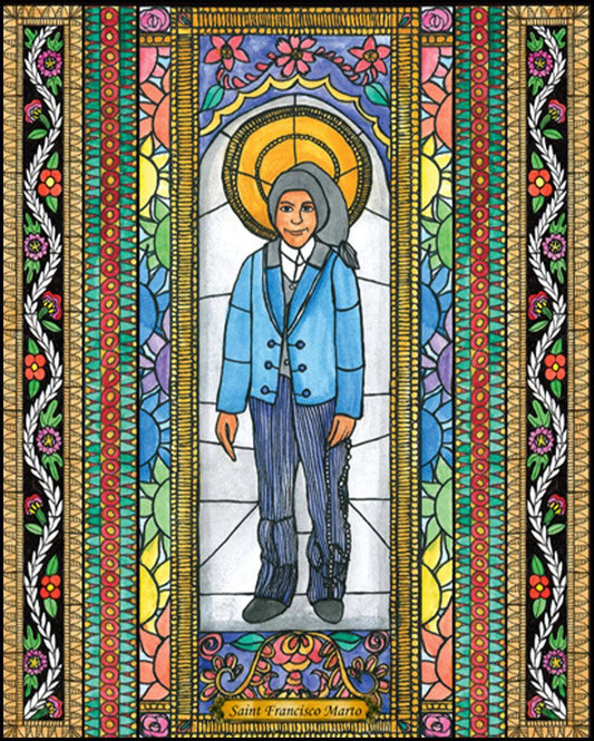 St. Francisco Marto - Wood Plaque by Brenda Nippert - Trinity Stores