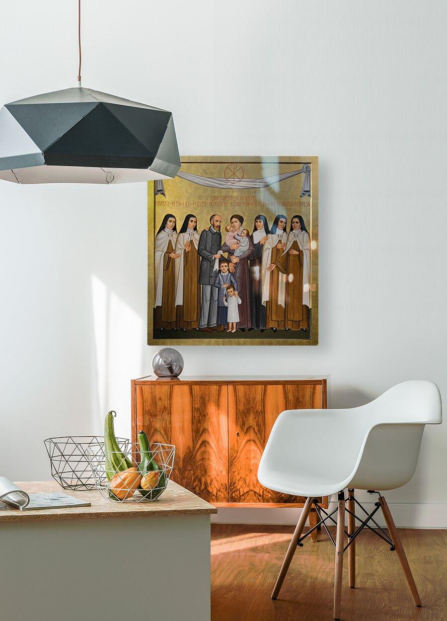 Metal Print - Sts. Louis and Zélie Martin with St. Thérèse of Lisieux and Siblings by Paolo Orlando