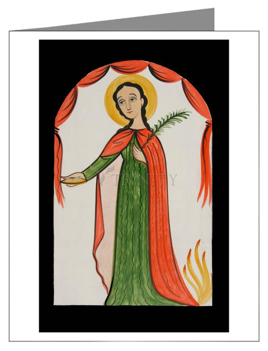 St. Agatha - Note Card Custom Text by Br. Arturo Olivas, OFS - Trinity Stores