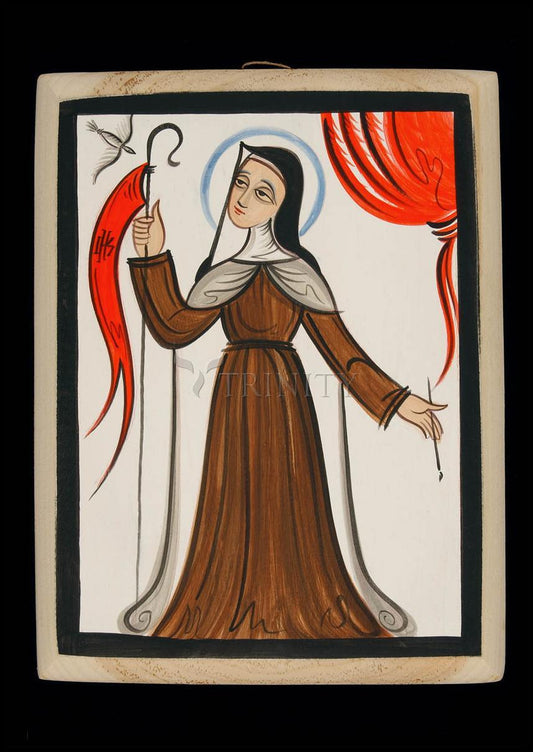 St. Teresa of Avila - Wood Plaque by Br. Arturo Olivas, OFS - Trinity Stores