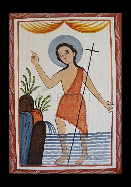 St. John the Baptist - Holy Card by Br. Arturo Olivas, OFS - Trinity Stores
