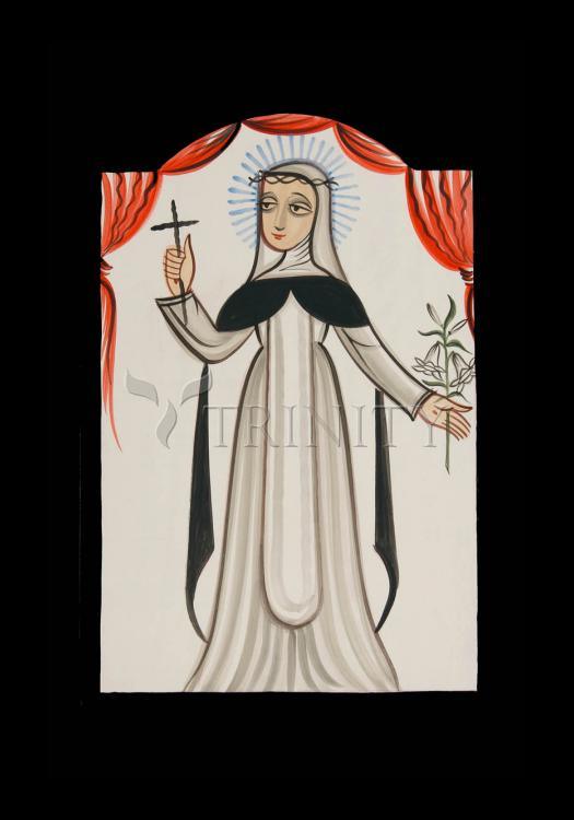 St. Catherine of Siena - Holy Card by Br. Arturo Olivas, OFS - Trinity Stores